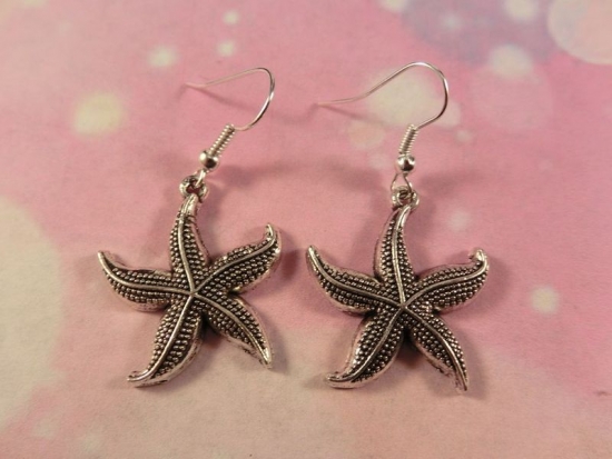 Seestern Ohrringe Vintage Optik sea star starfish